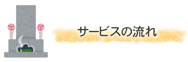 サービスの流れ